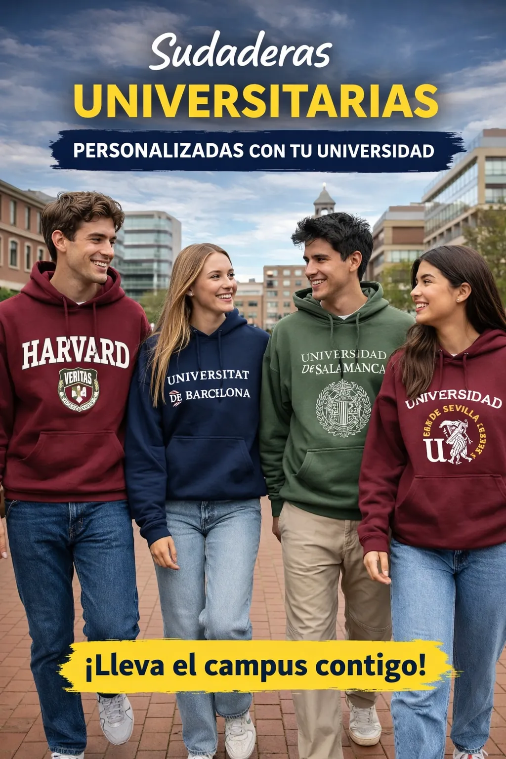 Sudaderas Erasmus para convertir una ciudad compartida en parte del grupo